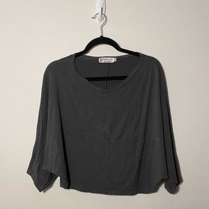 Grey fighting eel long sleeve shirt - XS